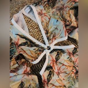 Significant Other Cut Out Linen Dress - SIZE 4